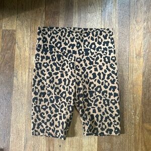 Leopard Print Women’s Biker Shorts